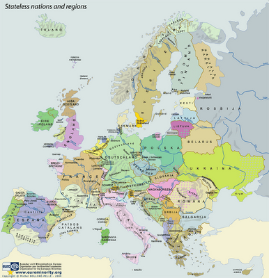 Europa der Völker - Landkarte